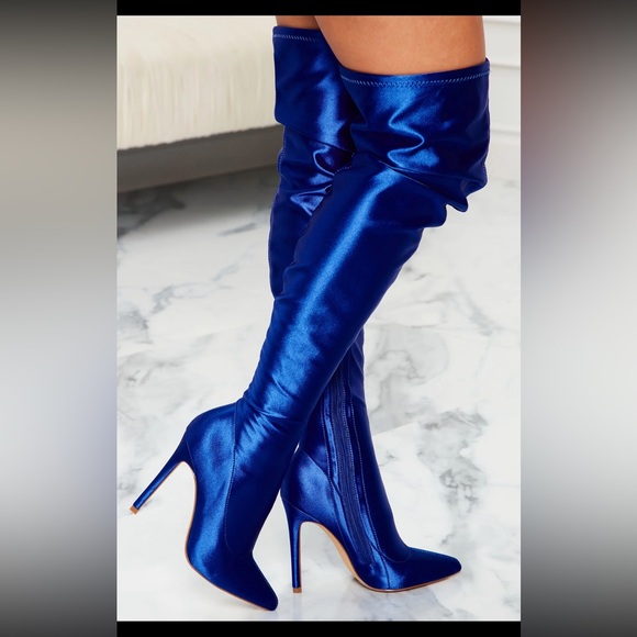Fashion Nova Thigh High Boot Heels - Picture 1 of 4